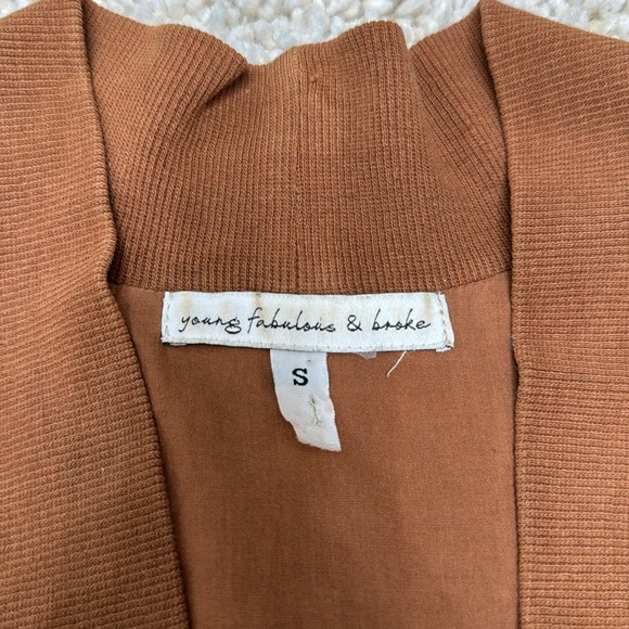 Young Fabulous & Broke camel brown crop jacket - Picture 2 of 7